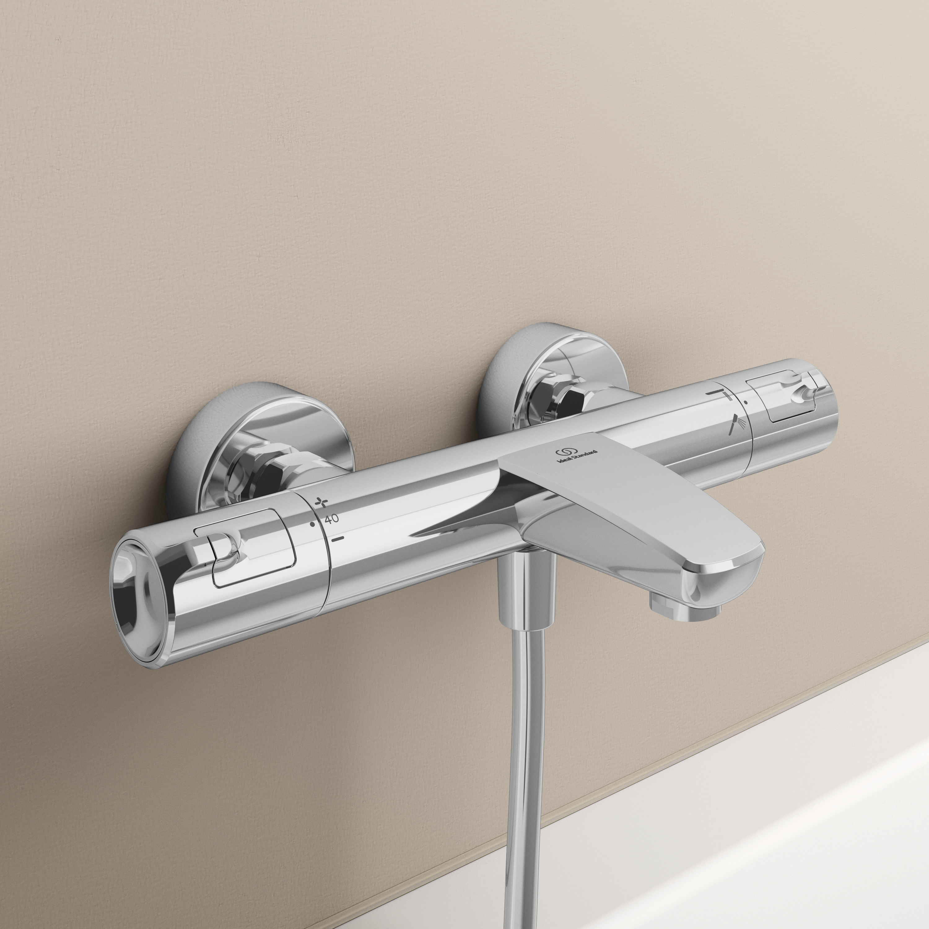 Ideal Standard Ceratherm T50 Thermostat-Wannenarmatur: für Aufputz-Montage Ideal Standard Ceratherm T50 Thermostat-Wannenarmatur: für Aufputz-Montage