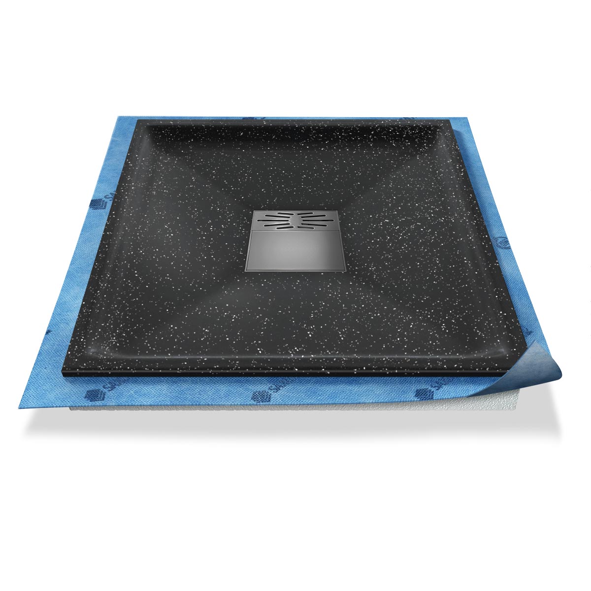 Duschwanne tief Pumpensystem aus Mineralwerkstoff Duschwanne tief Pumpensystem aus Mineralwerkstoff