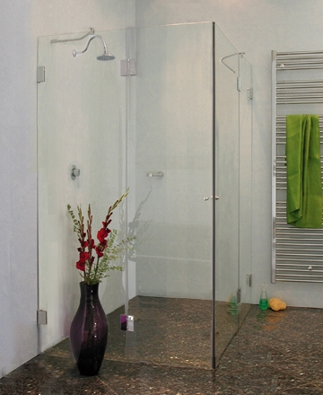 Bündige Eck-Dusche - 2 Türen - BY2E Bündige Eck-Dusche - 2 Türen - BY2E