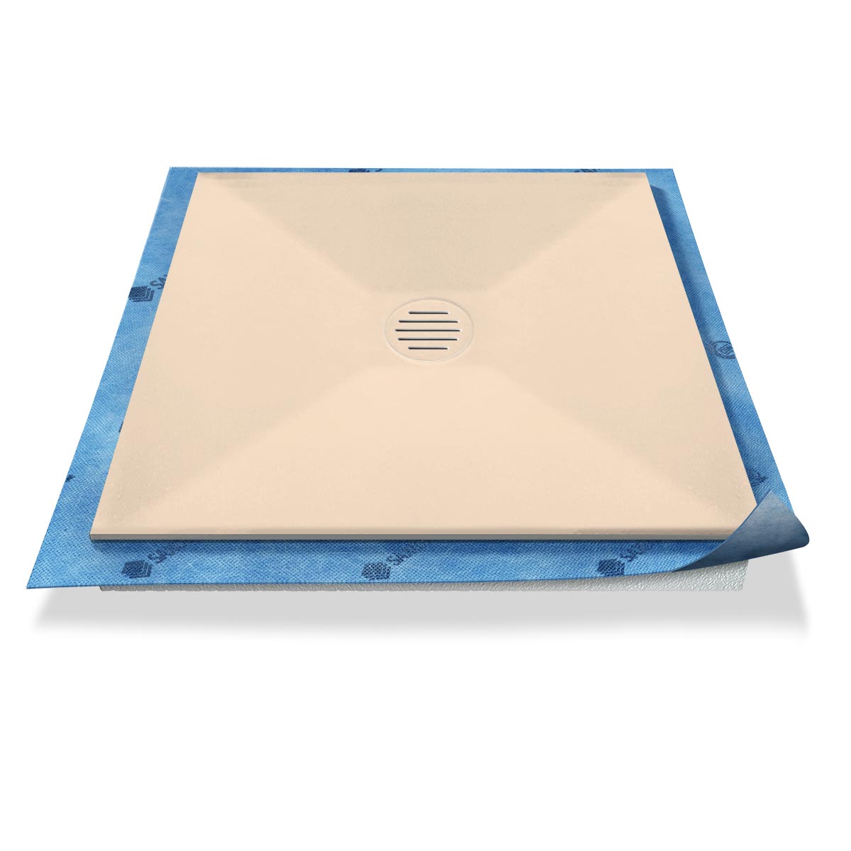 Duschwanne Punktablauf aus Mineralwerkstoff Duschwanne Punktablauf aus Mineralwerkstoff