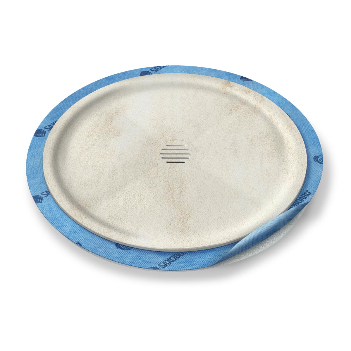 Kreis-Duschwanne tief Punktablauf aus Mineralwerkstoff Kreis-Duschwanne tief Punktablauf aus Mineralwerkstoff