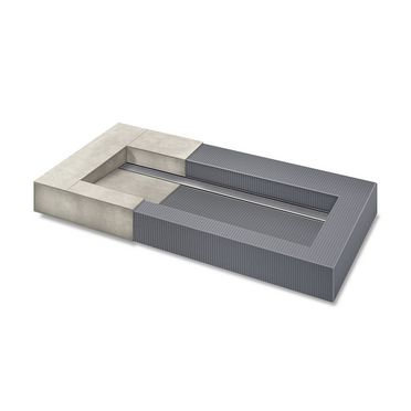 Simply 1 Waschtisch befliesbar 60-200 cm mit Rinnenablauf kürzbar Simply 1 Waschtisch befliesbar 60-200 cm mit Rinnenablauf kürzbar