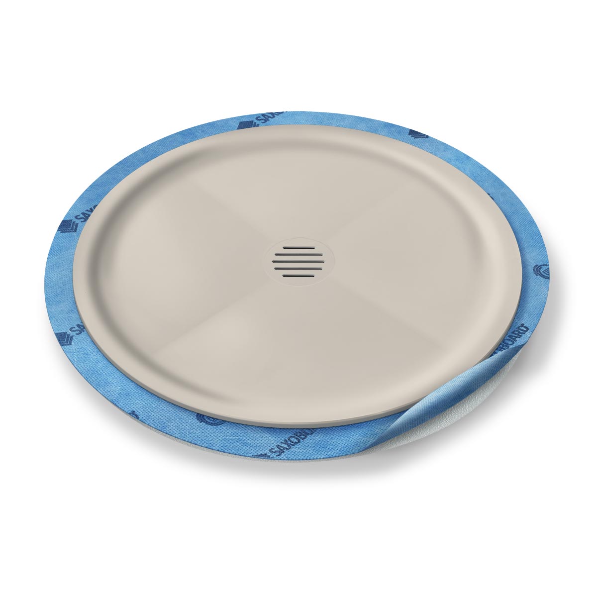 Kreis-Duschwanne tief Punktablauf aus Mineralwerkstoff Kreis-Duschwanne tief Punktablauf aus Mineralwerkstoff