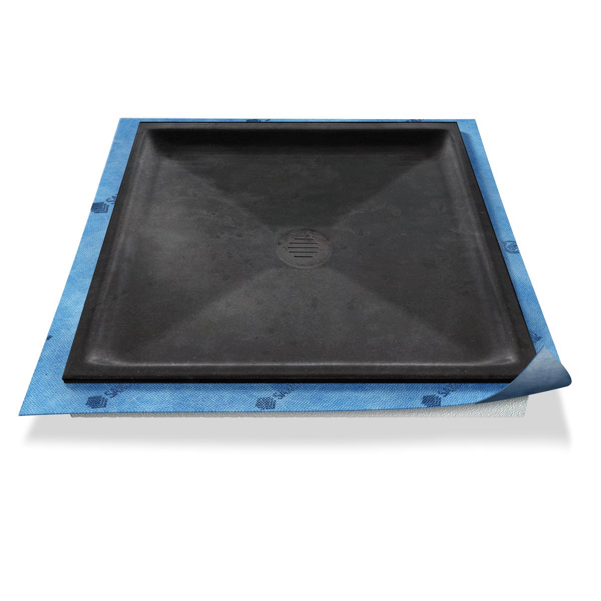 Duschwanne tief Punktablauf aus Mineralwerkstoff Duschwanne tief Punktablauf aus Mineralwerkstoff