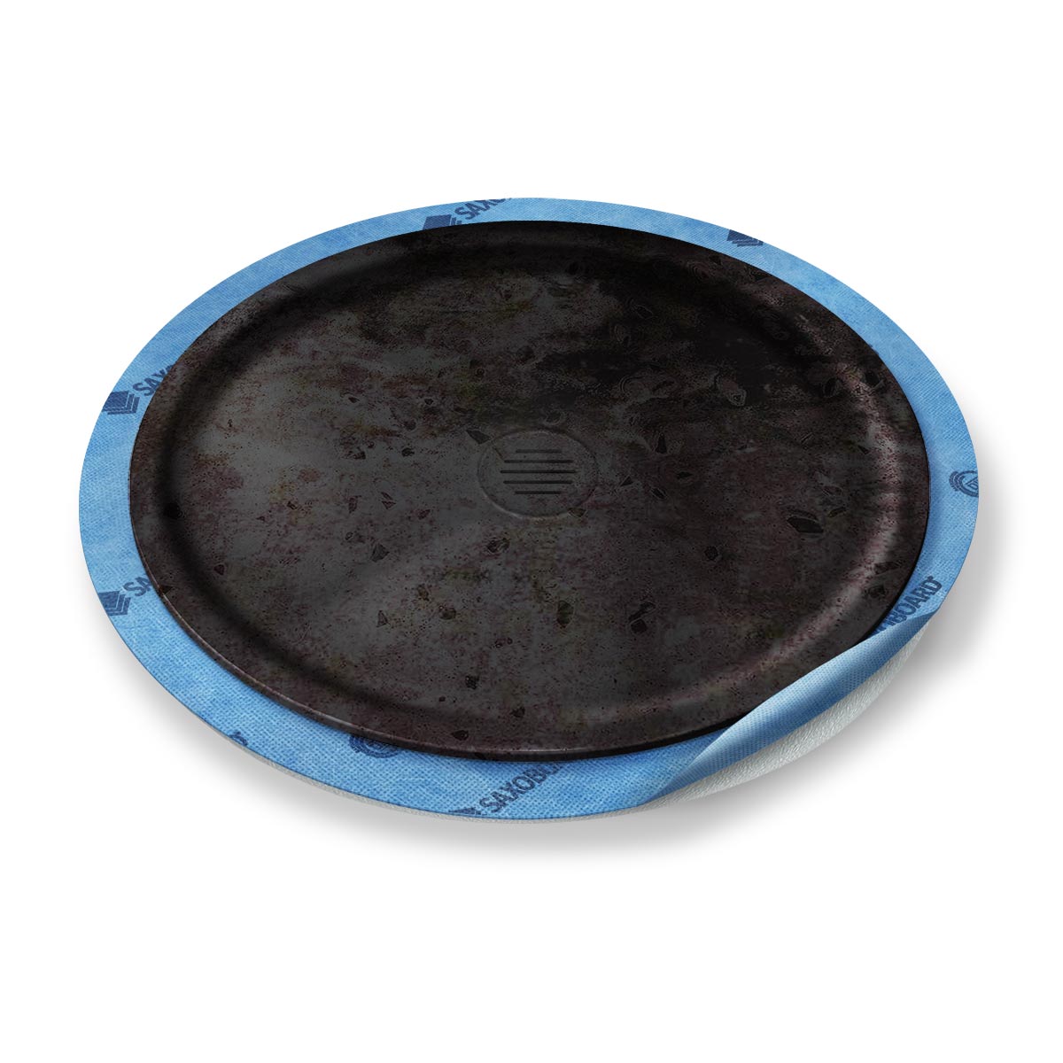 Kreis-Duschwanne tief Punktablauf aus Mineralwerkstoff Kreis-Duschwanne tief Punktablauf aus Mineralwerkstoff