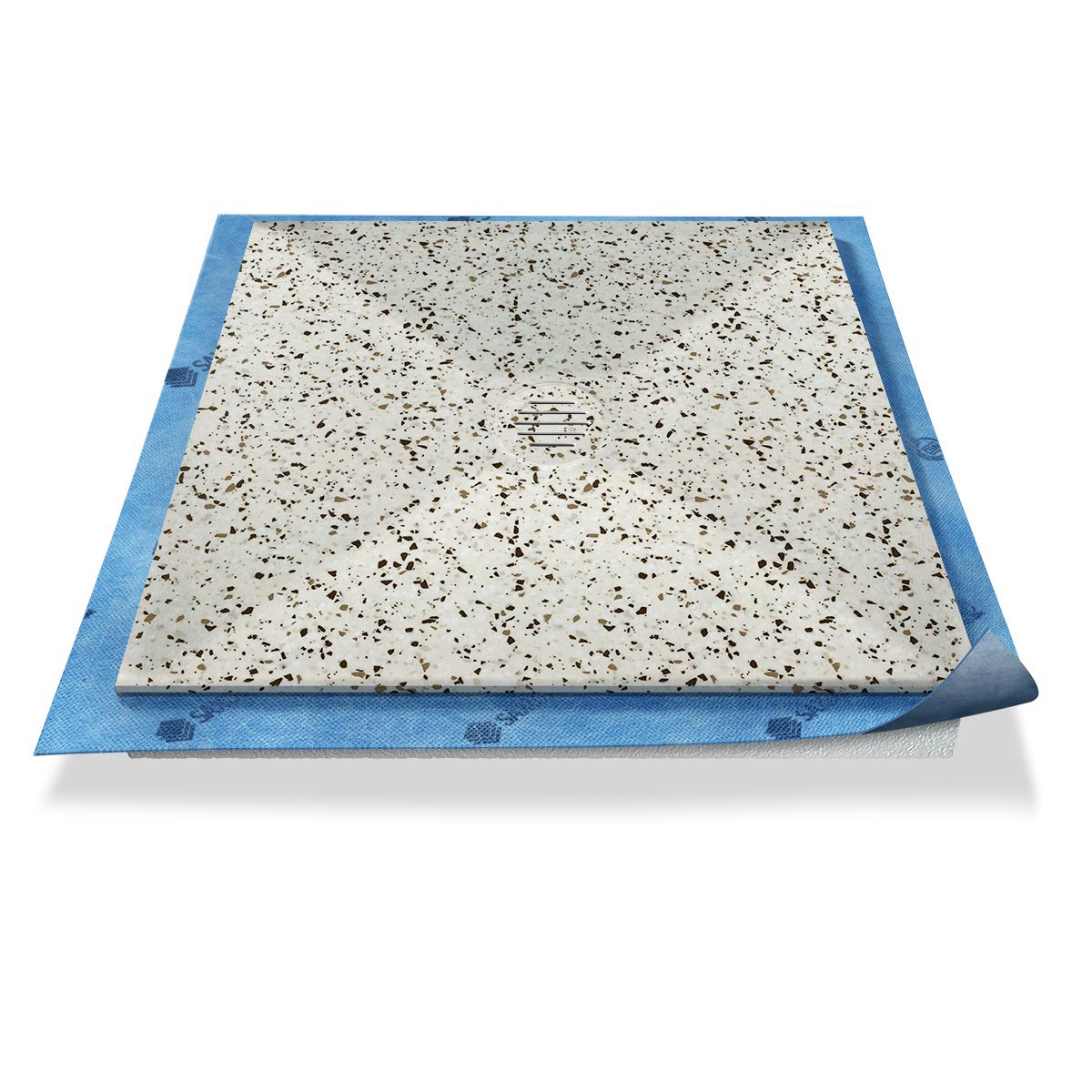 Duschwanne Punktablauf aus Mineralwerkstoff Duschwanne Punktablauf aus Mineralwerkstoff