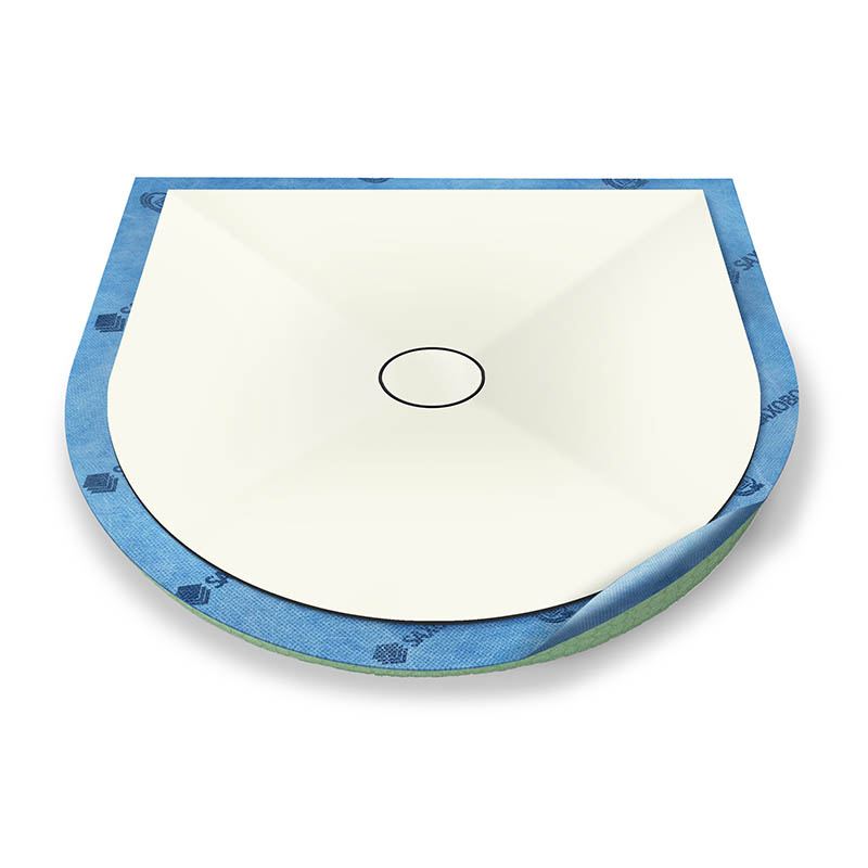 Halbkreis-Duschwanne Punktablauf mit Dekor-Oberfläche Halbkreis-Duschwanne Punktablauf mit Dekor-Oberfläche