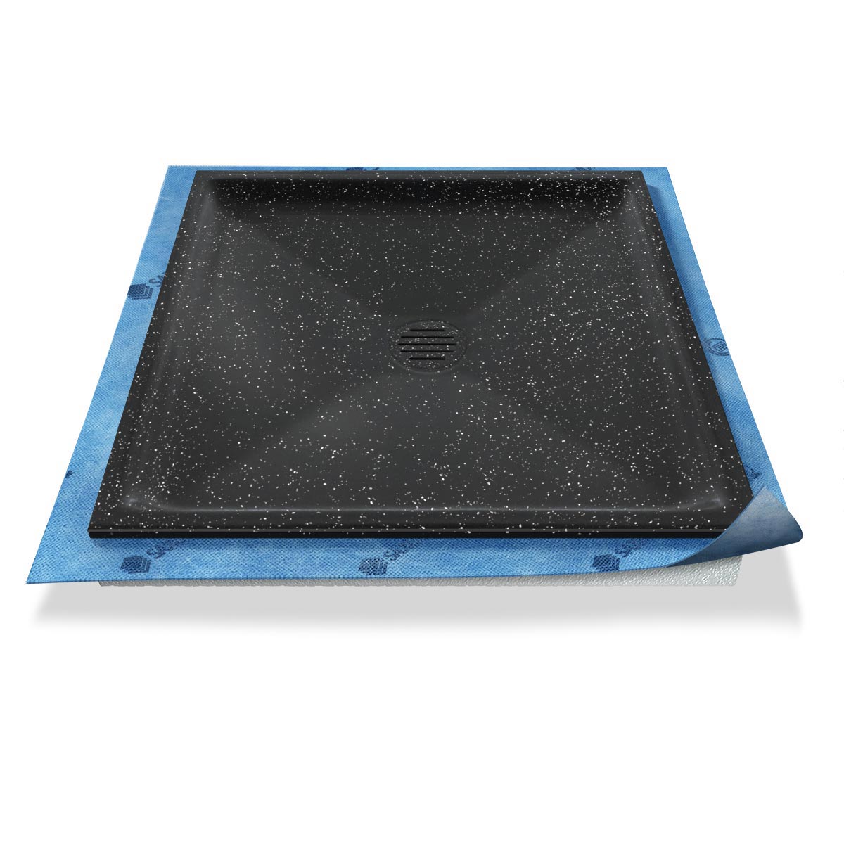 Duschwanne tief Punktablauf aus Mineralwerkstoff Duschwanne tief Punktablauf aus Mineralwerkstoff