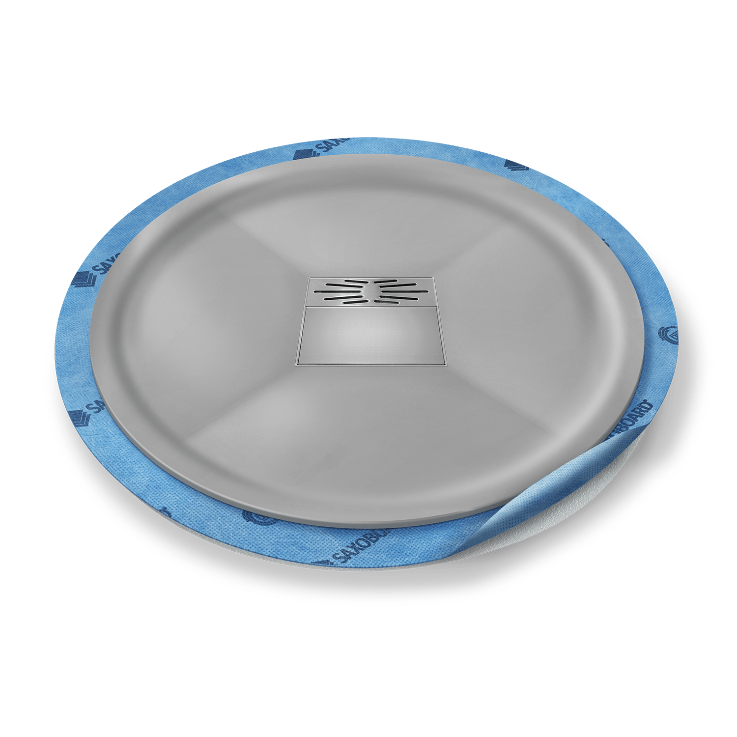 Halbkreis-Duschwanne tief Pumpensystem aus Mineralwerkstoff Halbkreis-Duschwanne tief Pumpensystem aus Mineralwerkstoff