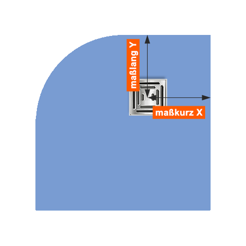 Duschelement Viertelkreis 80x80 cm Duschelement Viertelkreis 80x80 cm