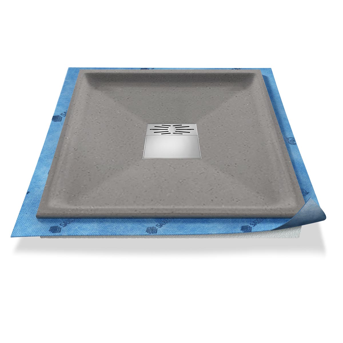 Duschwanne tief Pumpensystem aus Mineralwerkstoff Duschwanne tief Pumpensystem aus Mineralwerkstoff