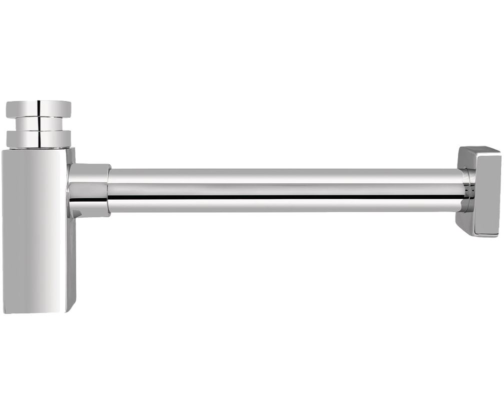 Design-Geruchsverschluss FORMAT Tec Chrom eckig