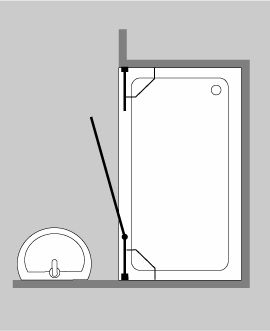 Nischen-Türen-Duschkabine - AXN