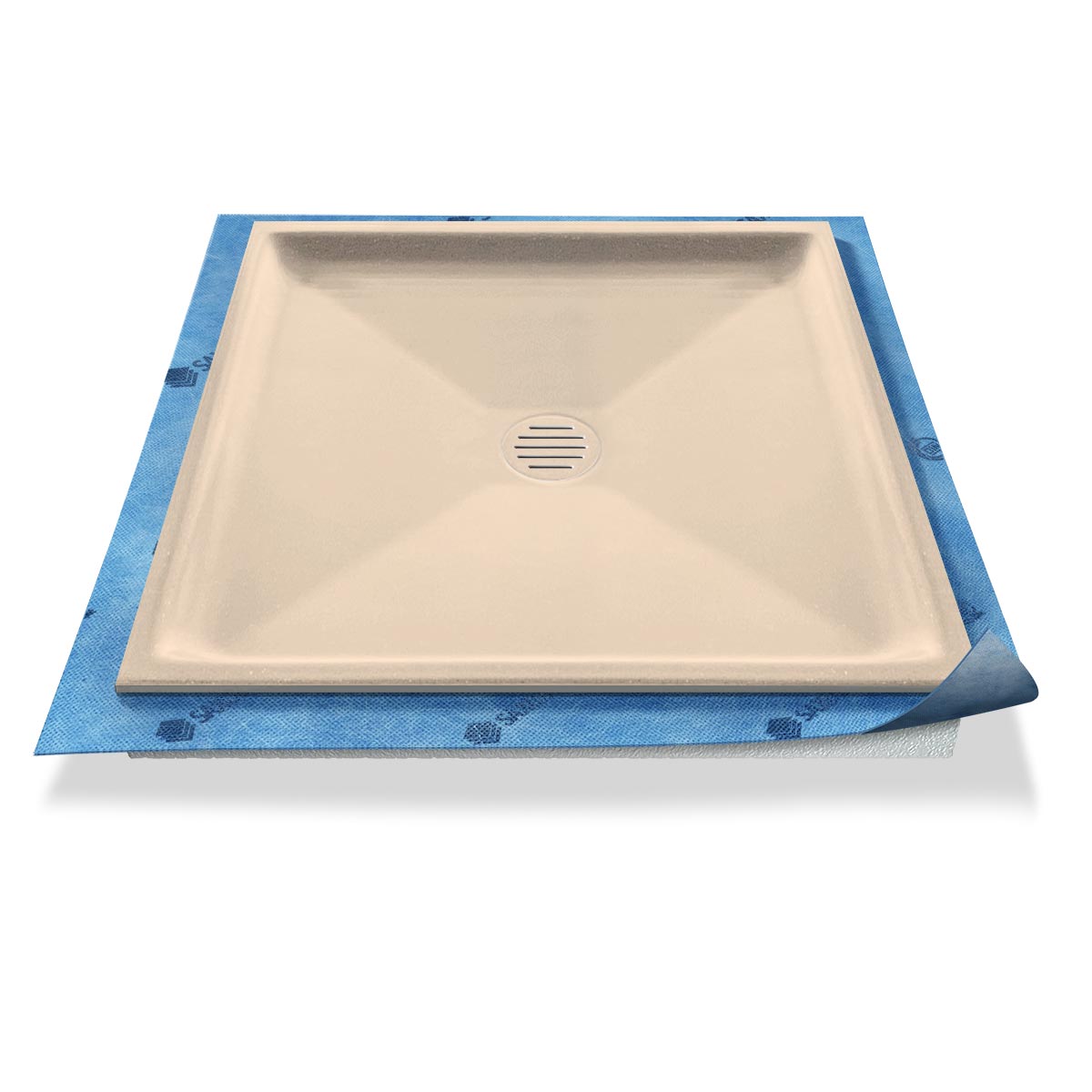 Duschwanne tief Punktablauf aus Mineralwerkstoff Duschwanne tief Punktablauf aus Mineralwerkstoff