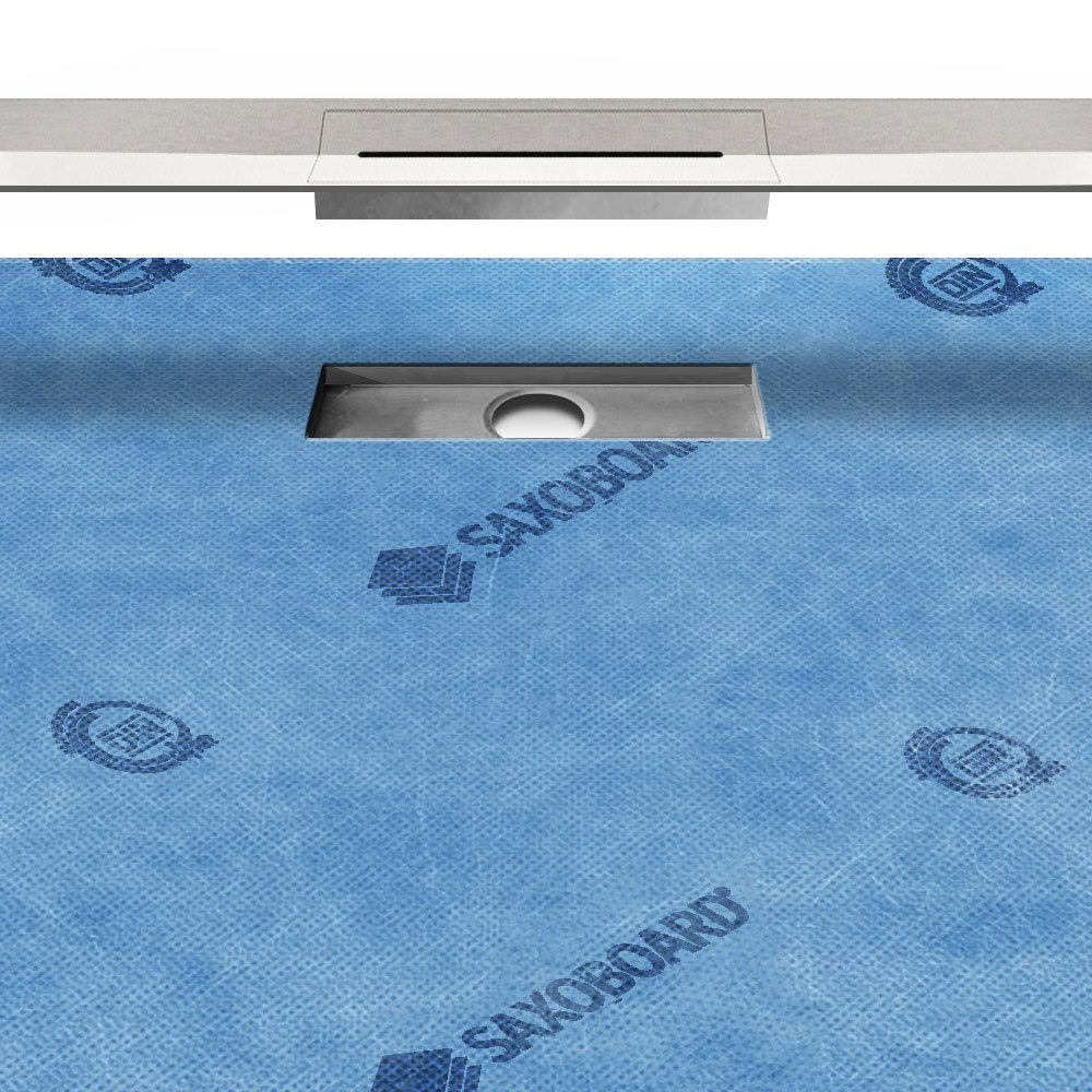 Duschelement mit EasyFlex Rinne 120x120 cm Duschelement mit EasyFlex Rinne 120x120 cm